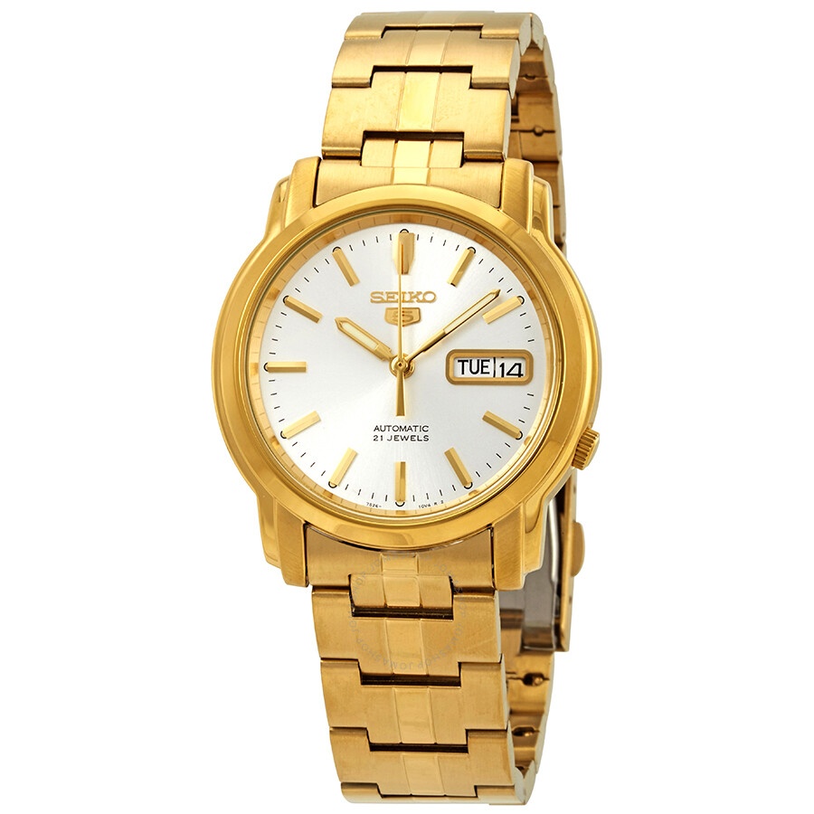 Seiko - Seiko Series 5 Automatic Silver Dial Men's Watch SNKK74 - 1