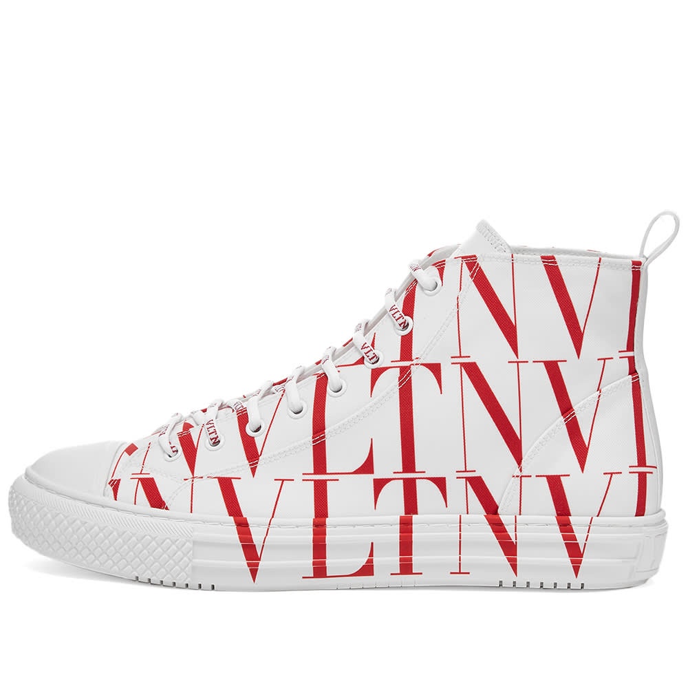 Valentino VLTN All Over Print Canvas High Top - 2