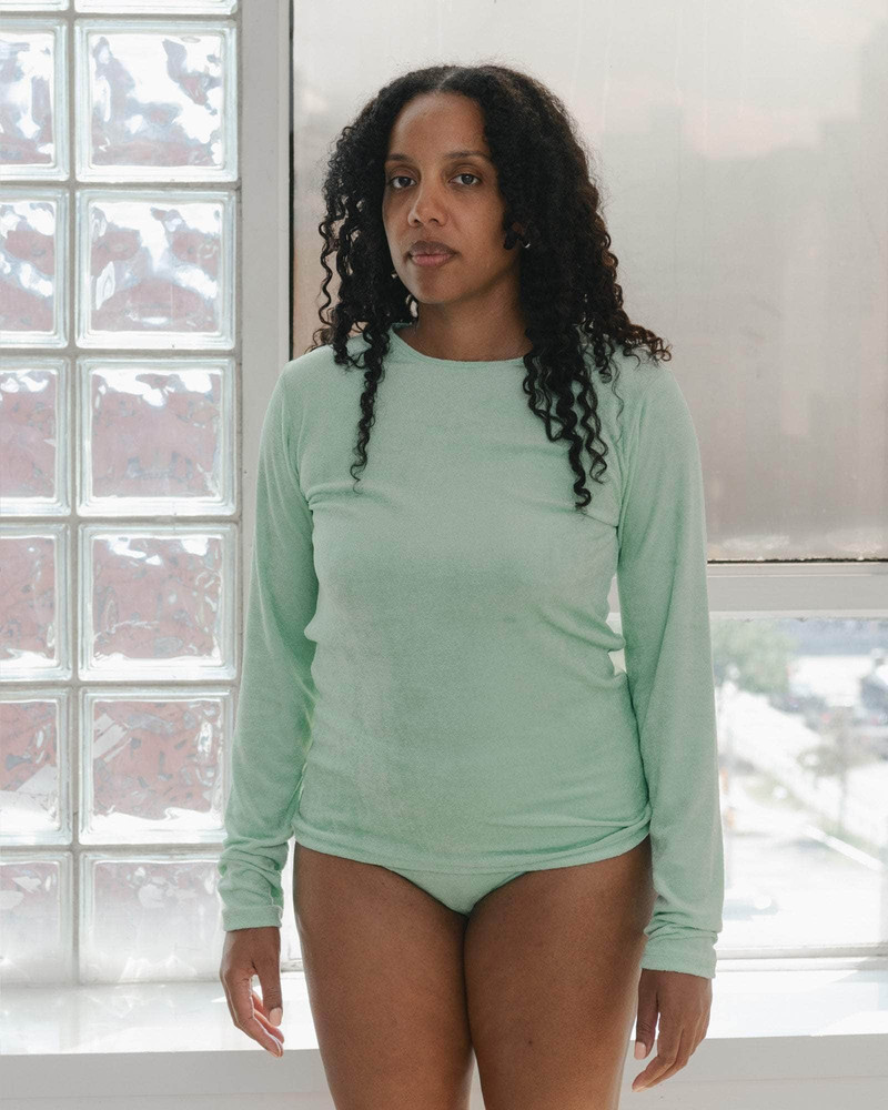 Omo Long Sleeve Tee - Ecovero Velour 3