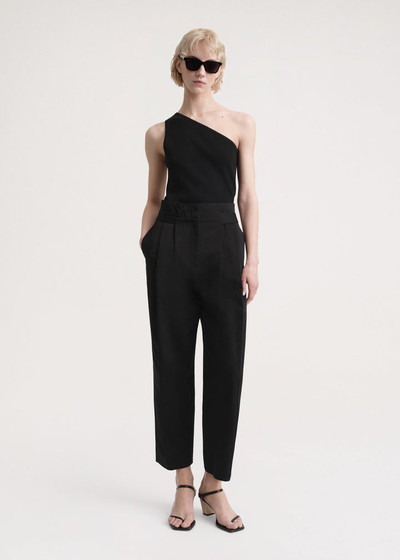 Totême Double-Pleated trousers black outlook