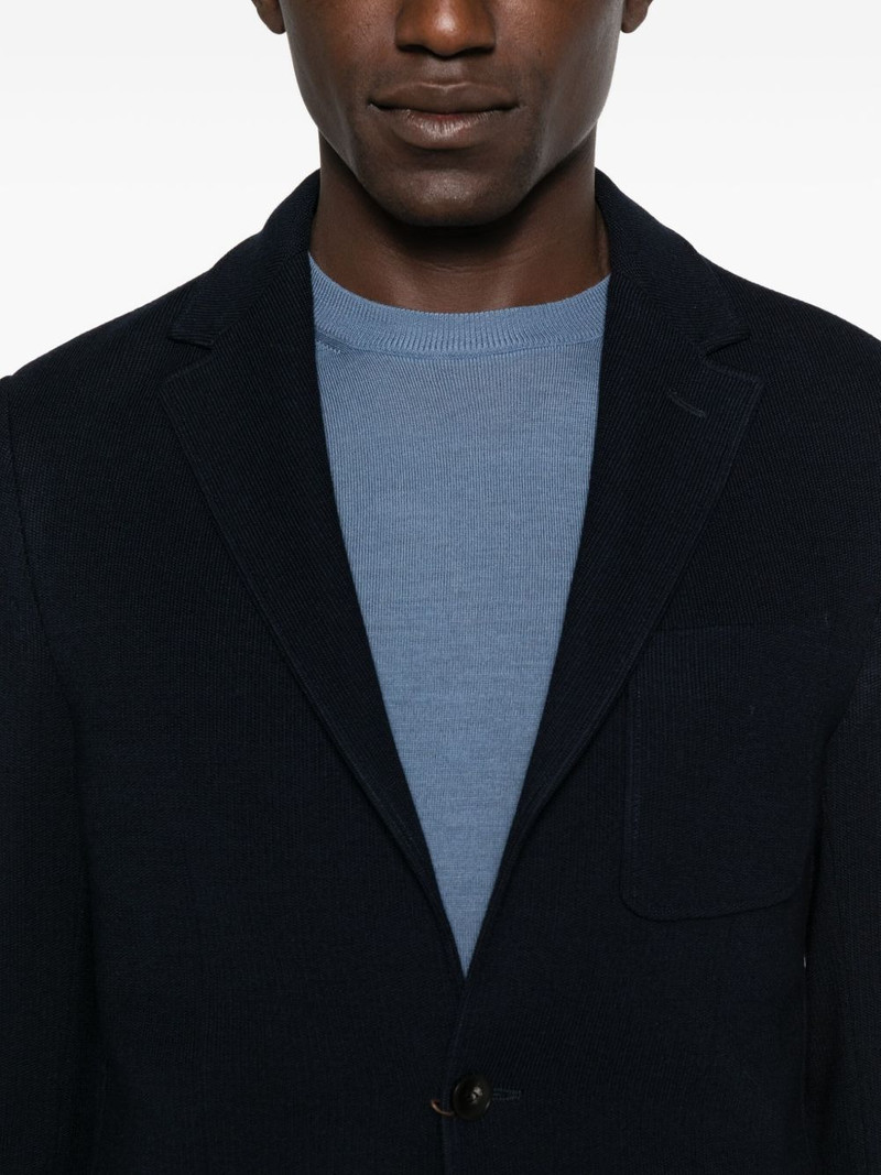 patch-pocket knitted blazer 5