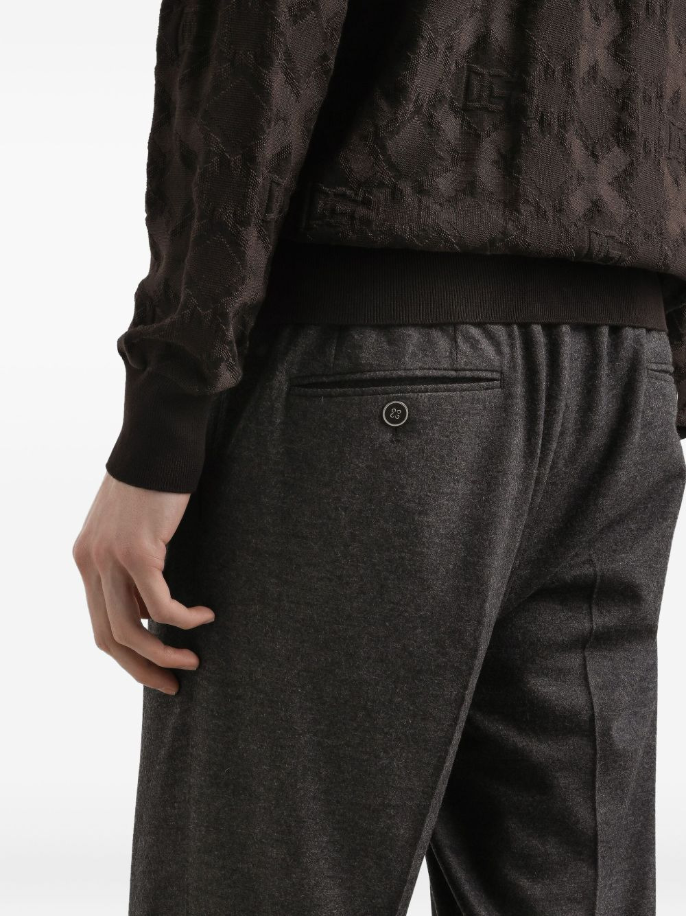 pleated-front trousers - 4