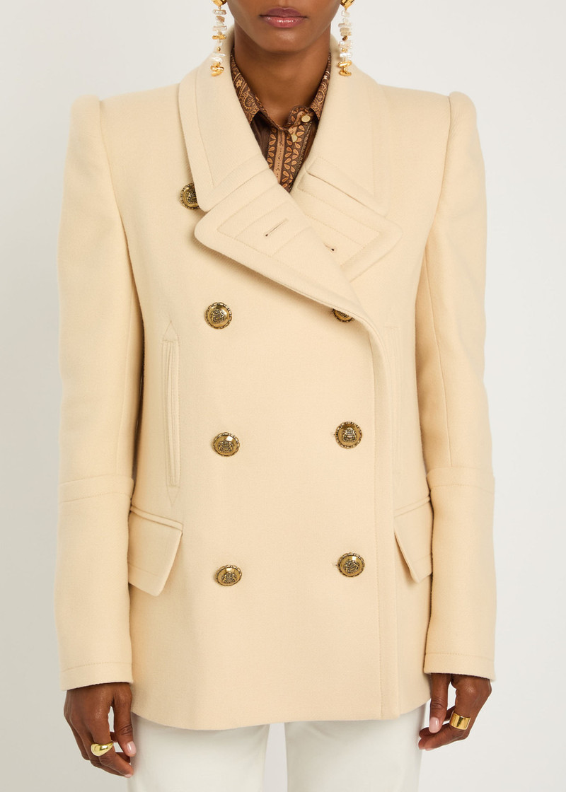 Zimmermann Zimmermann Hypnotic Double-breasted Wool-blend Peacoat outlook