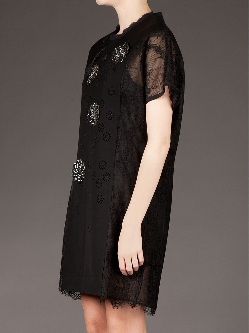 semi sheer shift dress 3