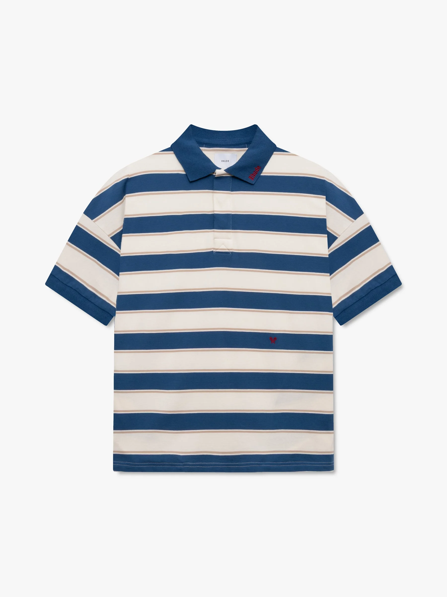 FONTAINE STRIPED SS POLO SHIRT - 1