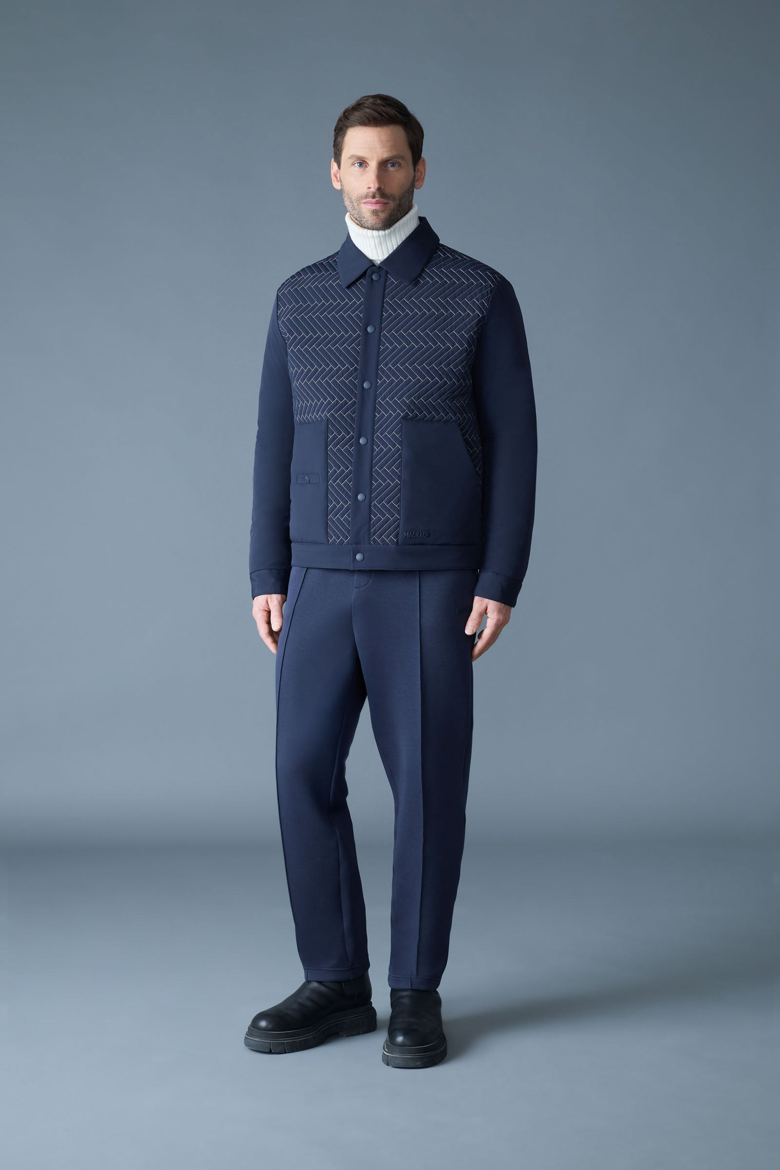 MAXWELL Quilted Down Shirt Jacket - 3