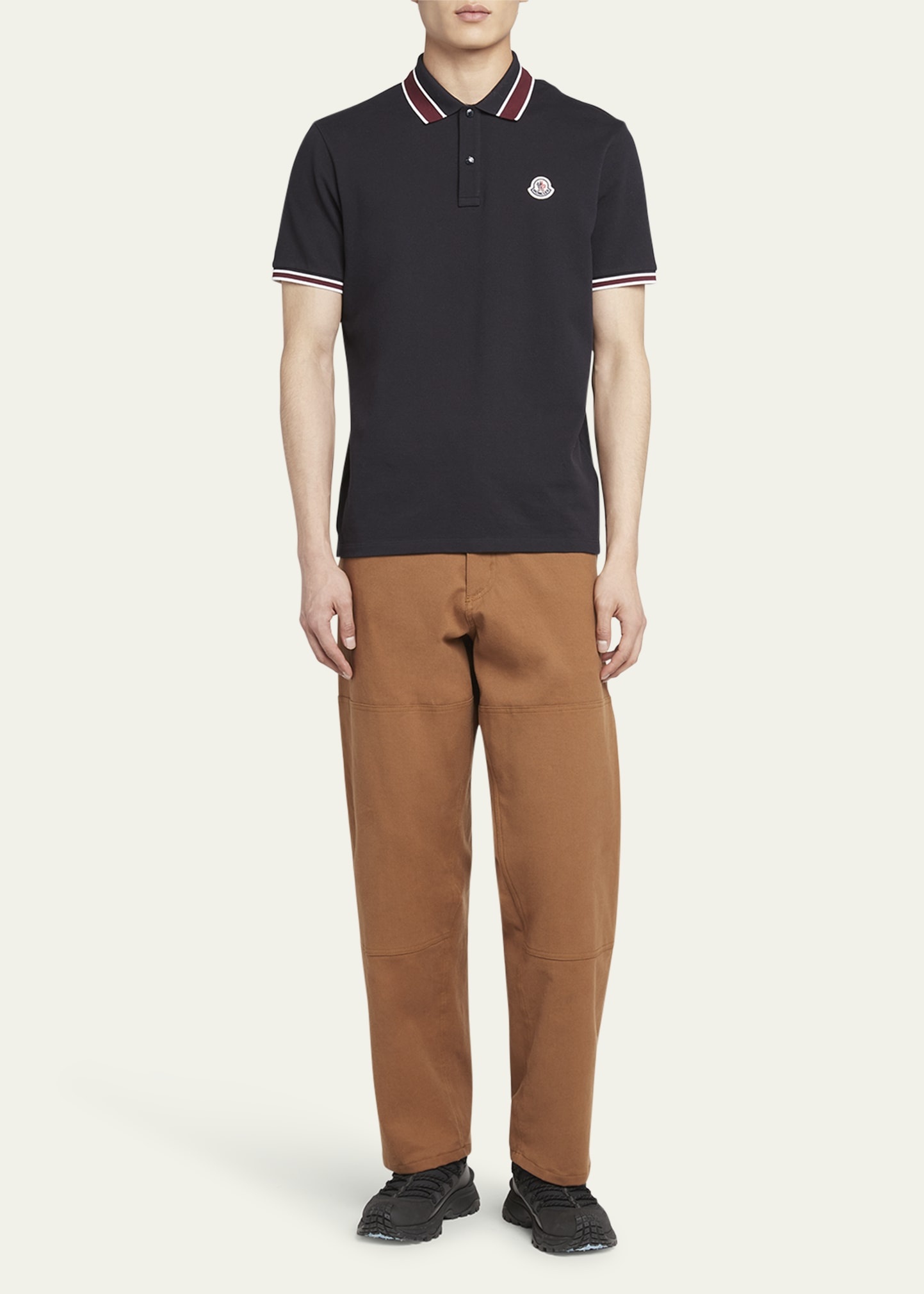 Men's Pique Stripe Polo Shirt - 2