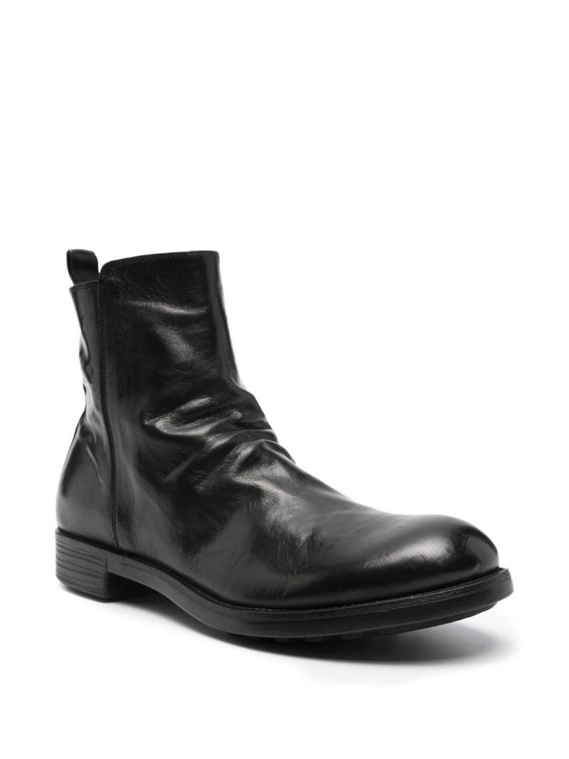 OFFICINE CREATIVE zip-detail leather boots outlook