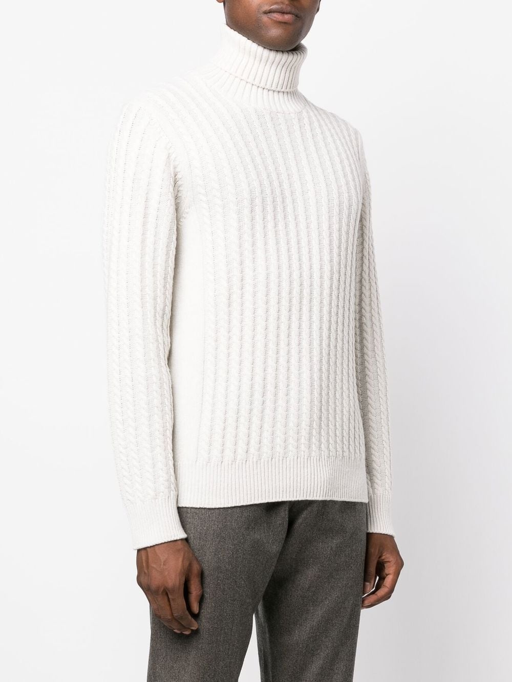 roll-neck cashmere jumper - 3