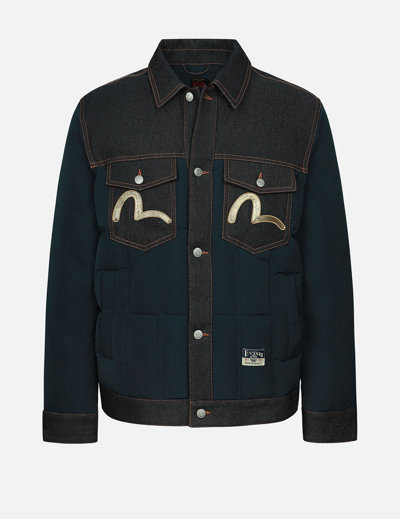 Seagull Metallic Embroidery Regular Fit Down Jacket 1