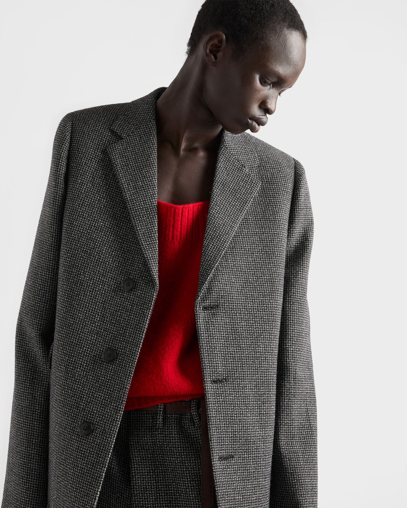 Single-breasted wool jacket 3