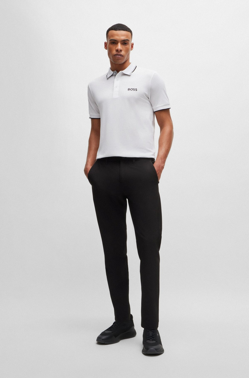 BOSS POLO SHIRT WITH CONTRAST LOGOS outlook