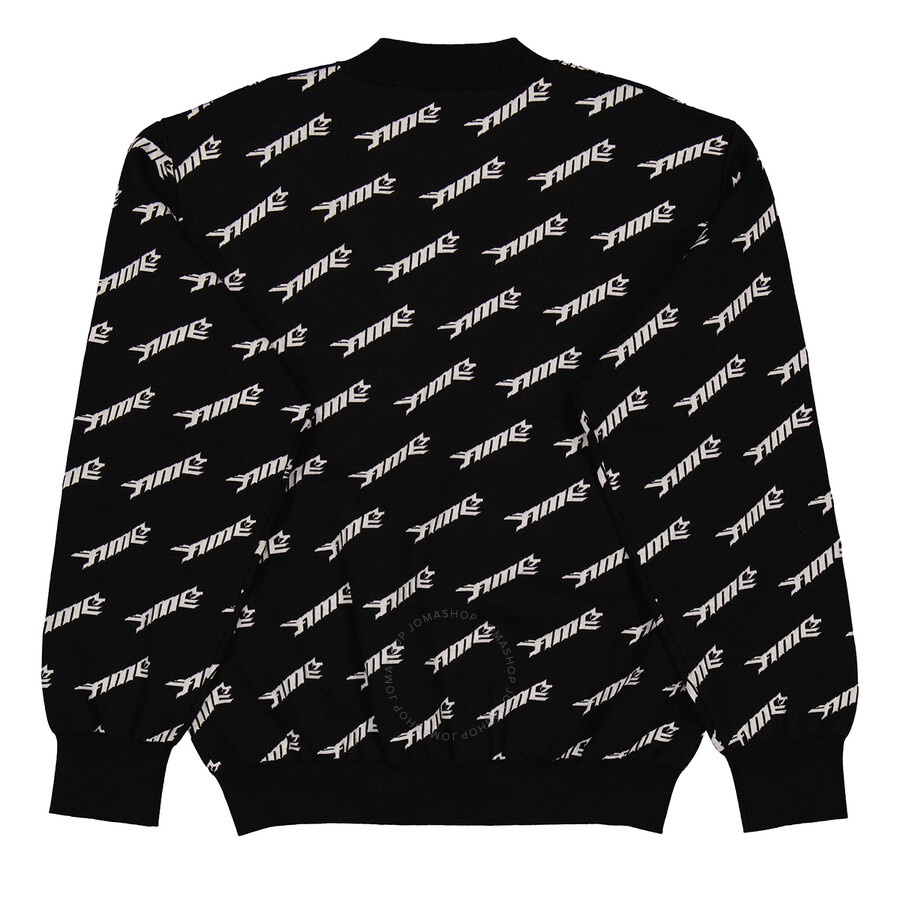 Ambush Men's Black All-Over Logo Crew Knit Sweater - 2