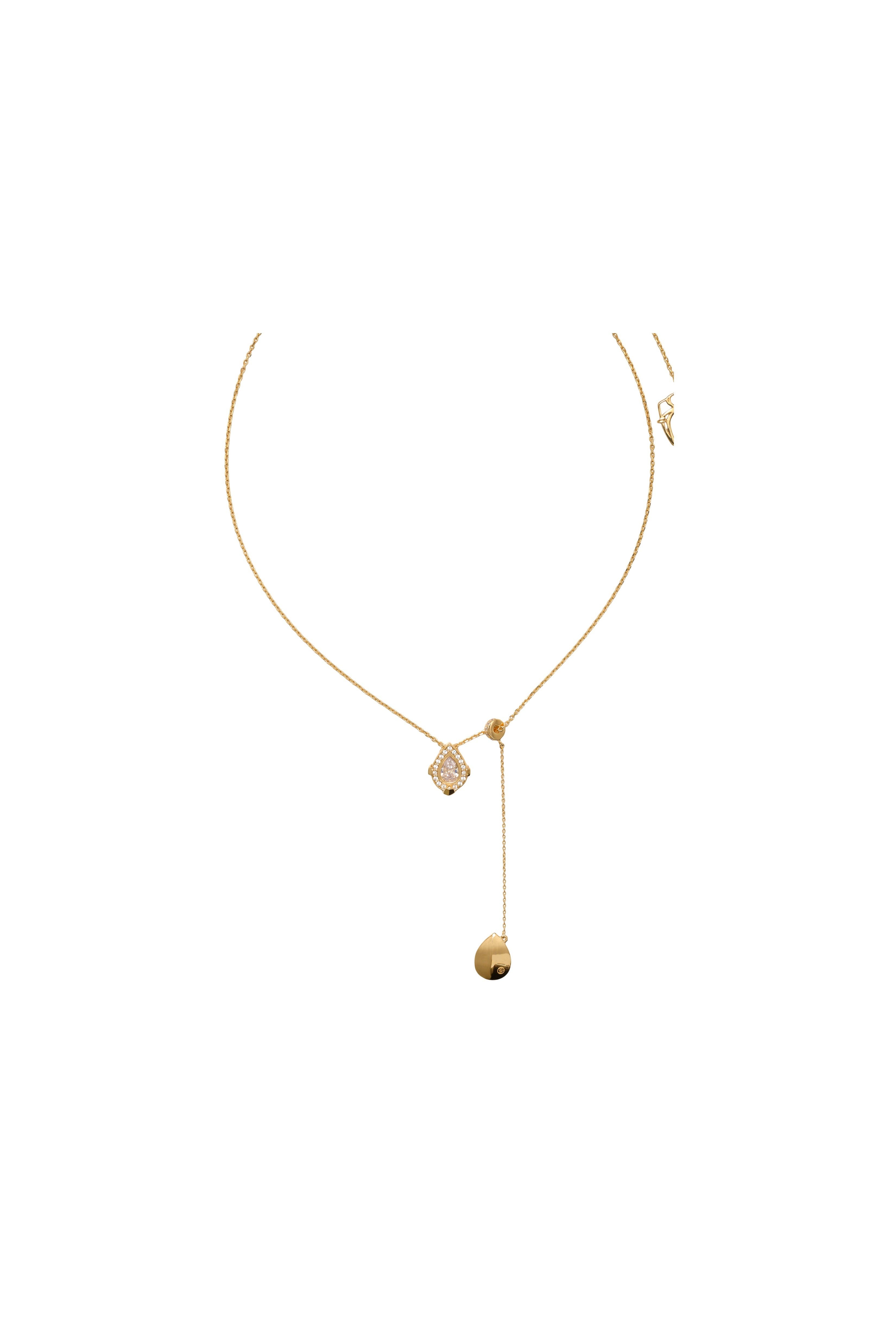 burberry Shield Pendant Necklace in Gold/clear at Nordstrom - 2
