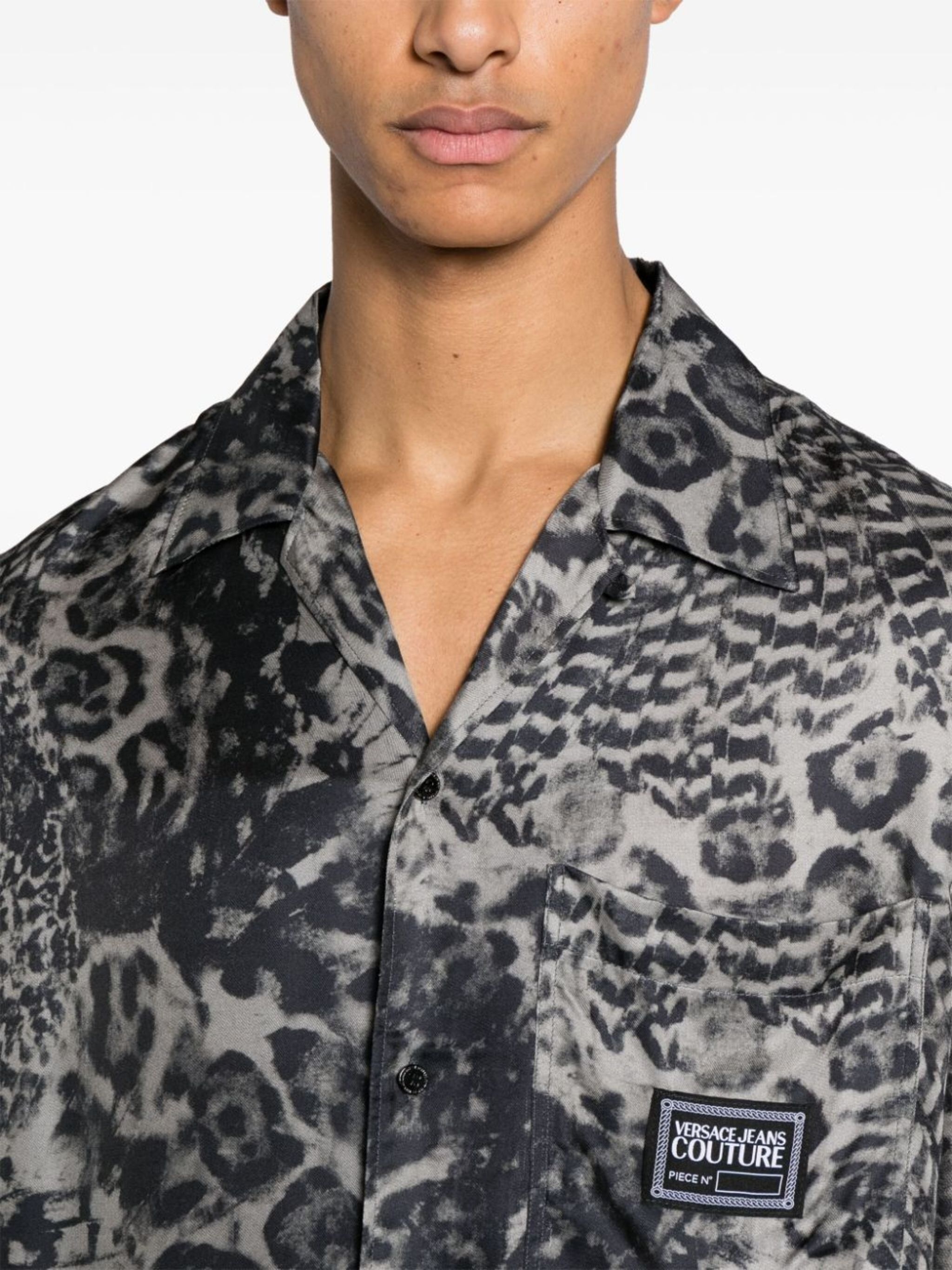 animal-print buttoned shirt - 5