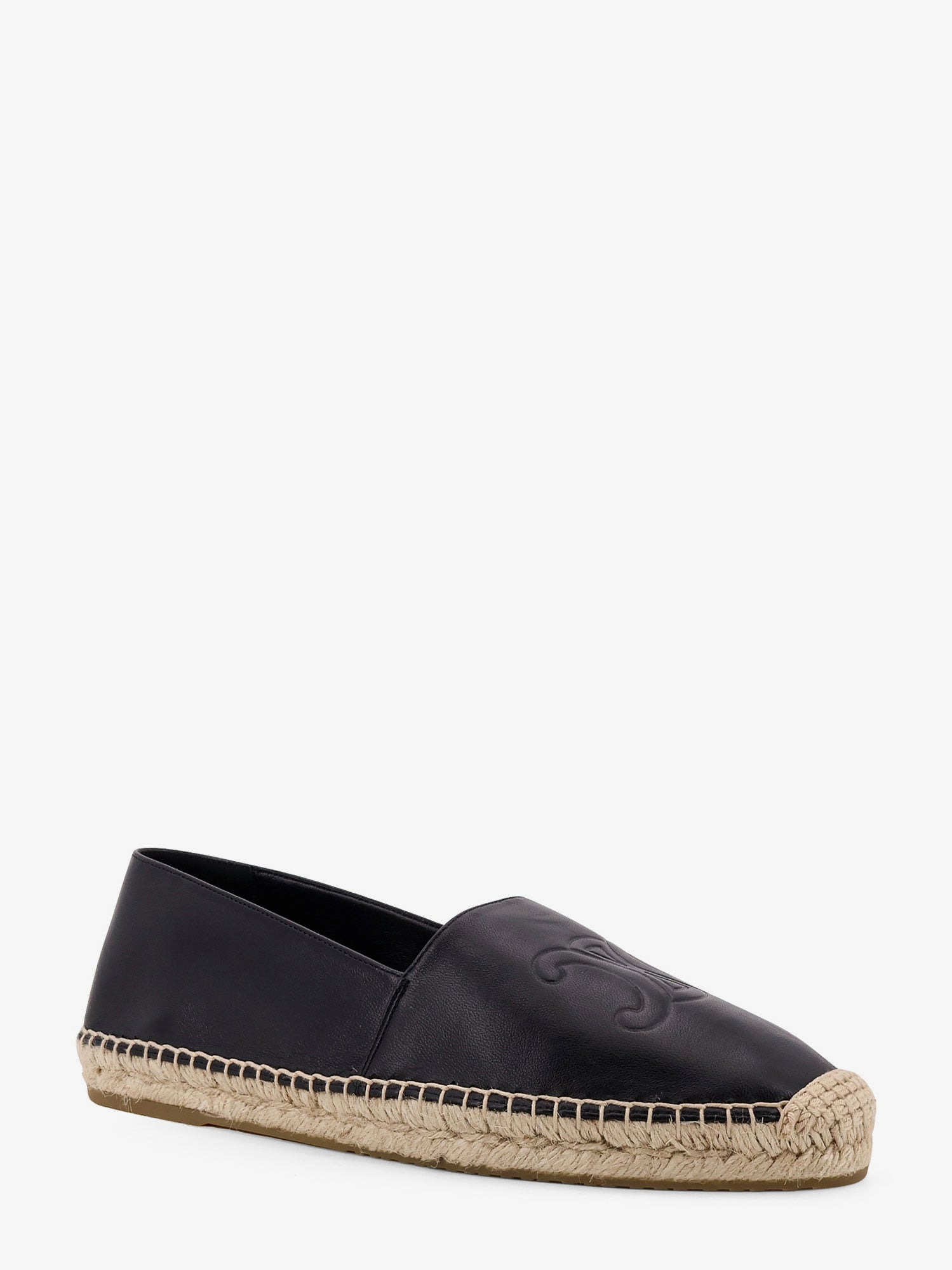 Celine Men Leather Espadrilles With Triomphe Detail - 2