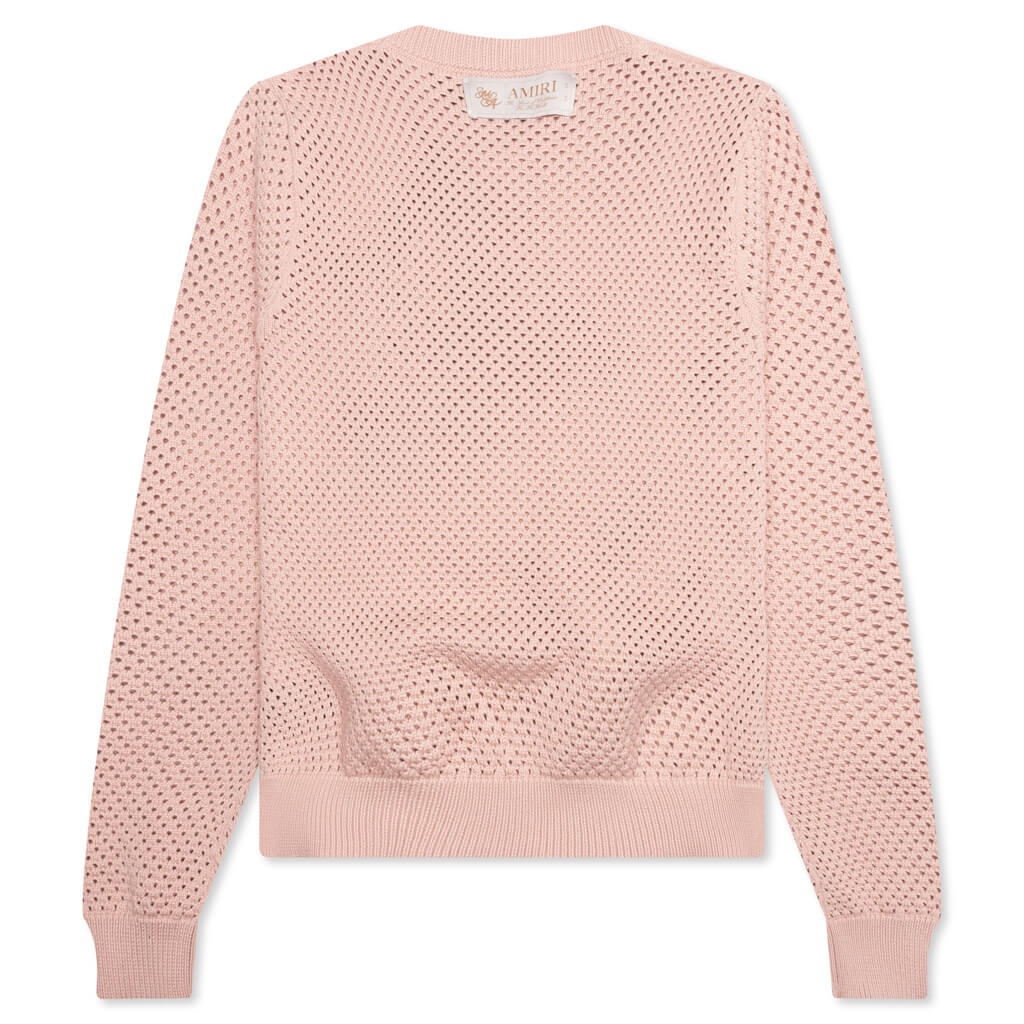 MA SWIRL CROCHET CREWNECK - BLUSH - 2