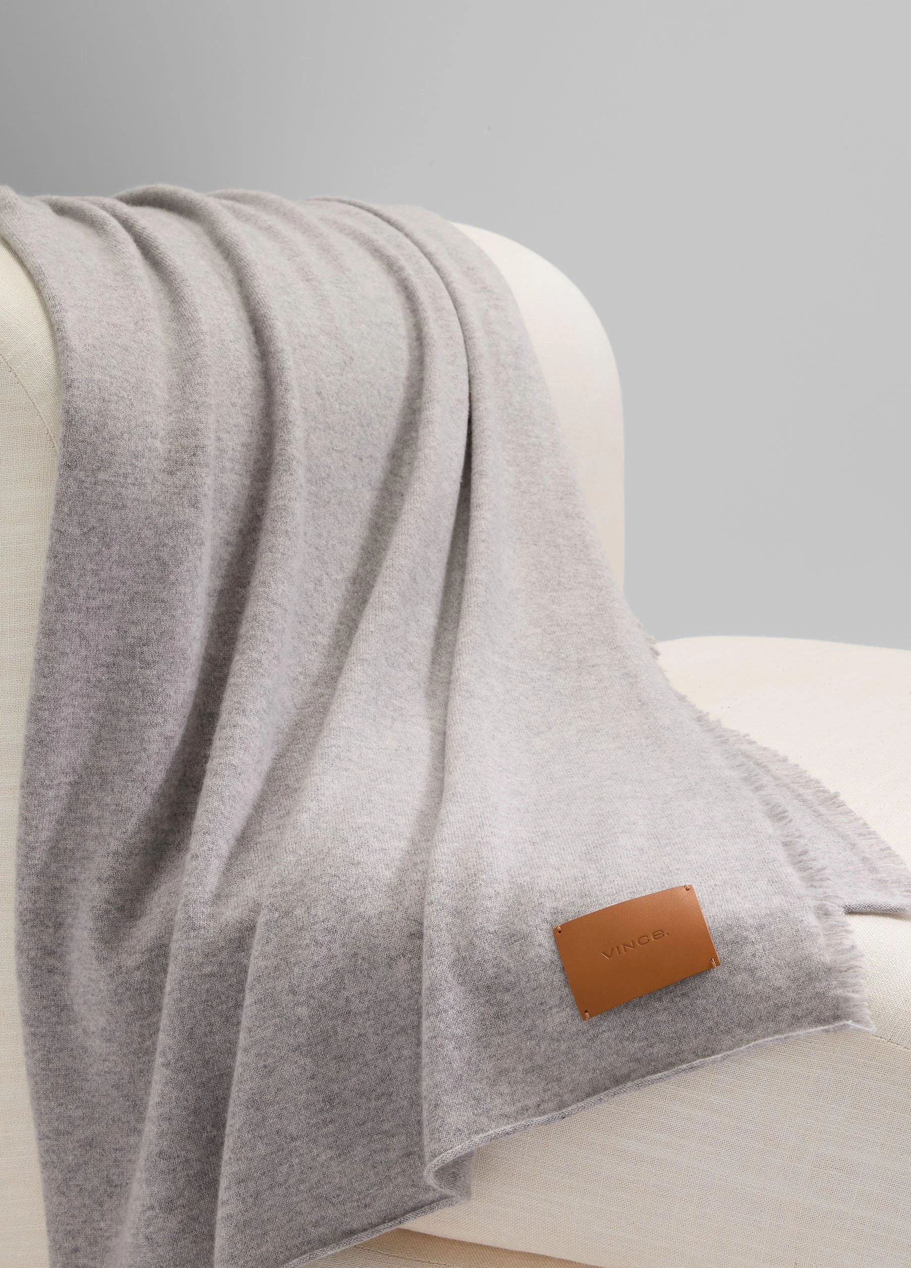 Cashmere Reverse Jersey Throw - 1