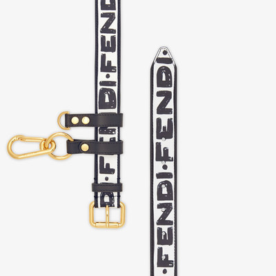 FENDI White leather belt outlook