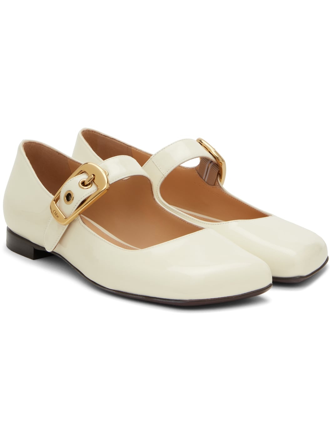 Off-White Polly Ballerina Flats - 4