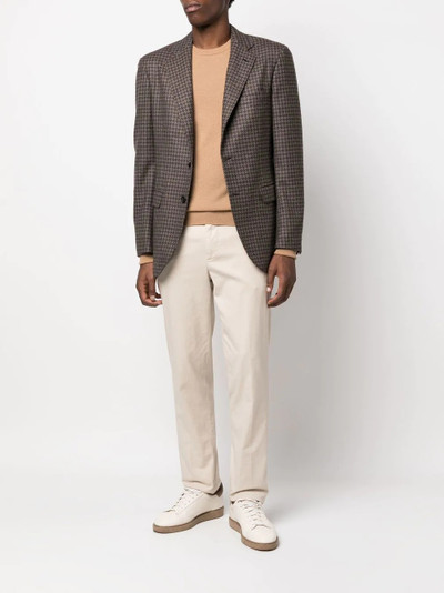 Brioni Houndstooth-print blazer outlook