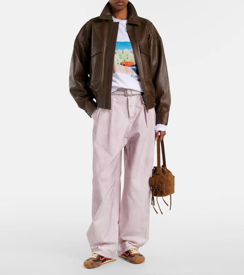 Plan C Printed cotton jersey T-shirt outlook