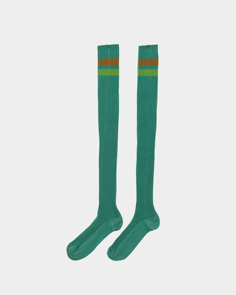 Race Overknee Socks - Organic Cotton Rib 1
