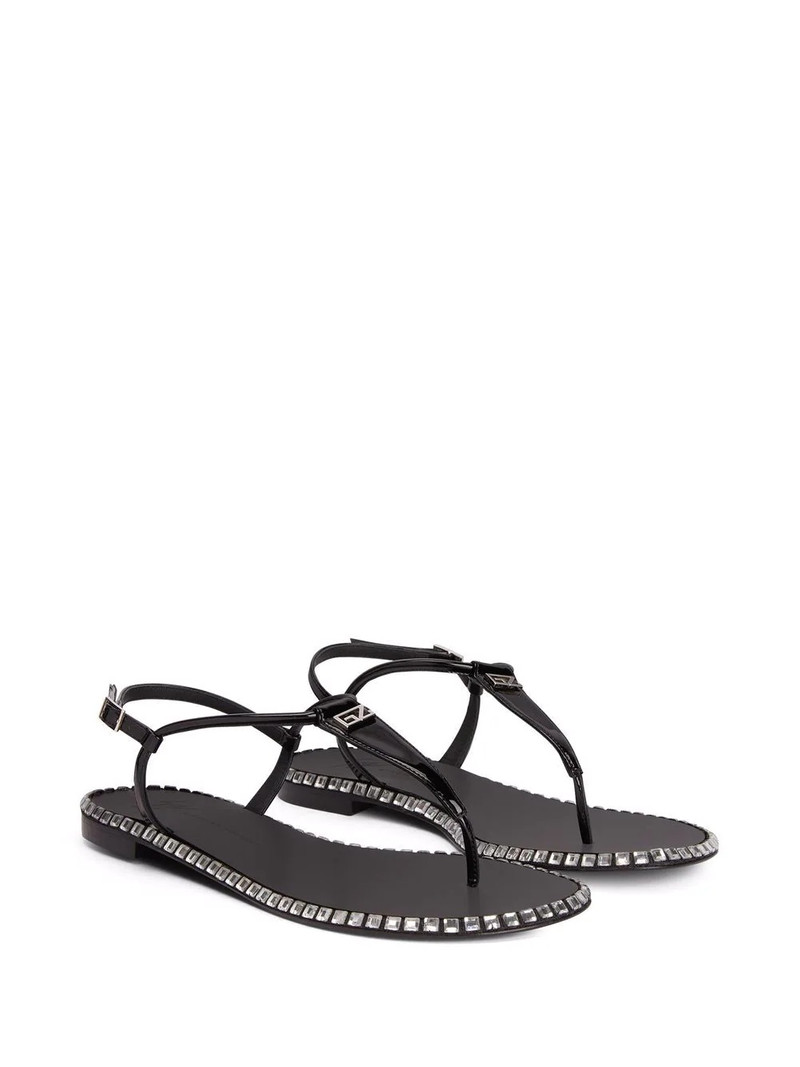 Giuseppe Zanotti Bellatriks T-bar studded sandals outlook