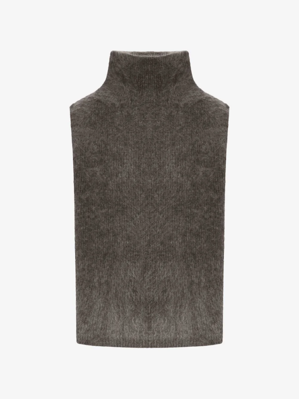 brushed-knit high-neck dickey - 1