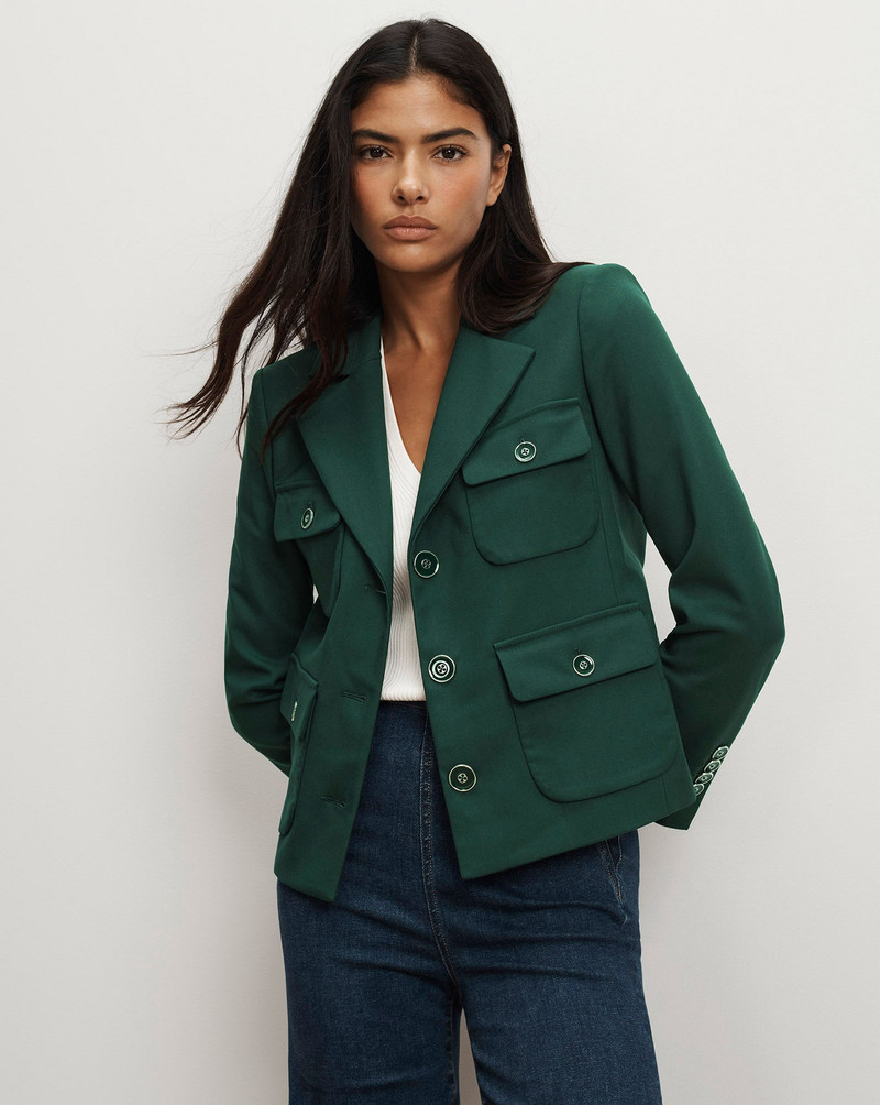 VERONICA BEARD SCHUYLER TAILORED UTILITY JACKET outlook