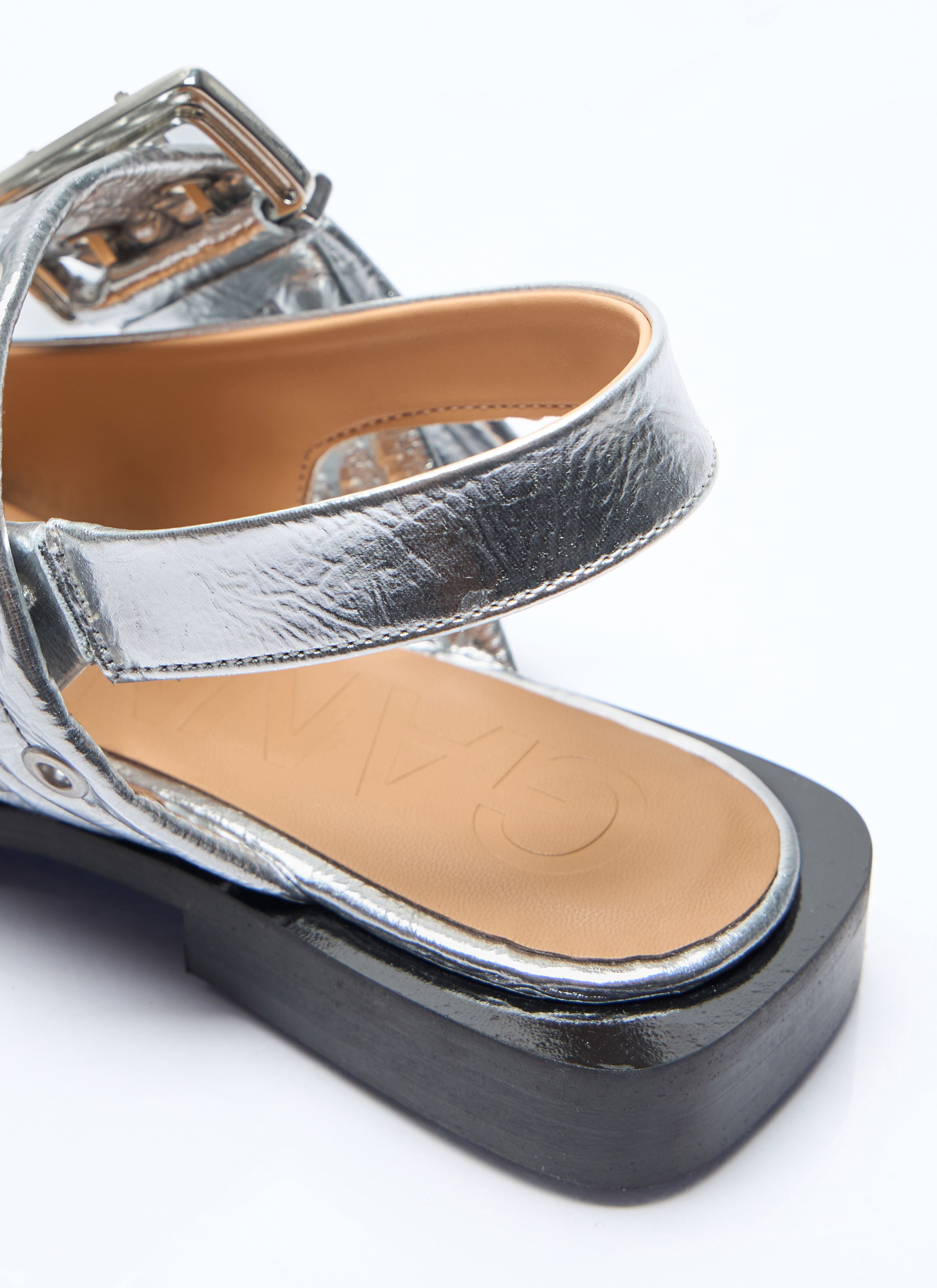 Feminine Buckle Ballerina Flats - 6