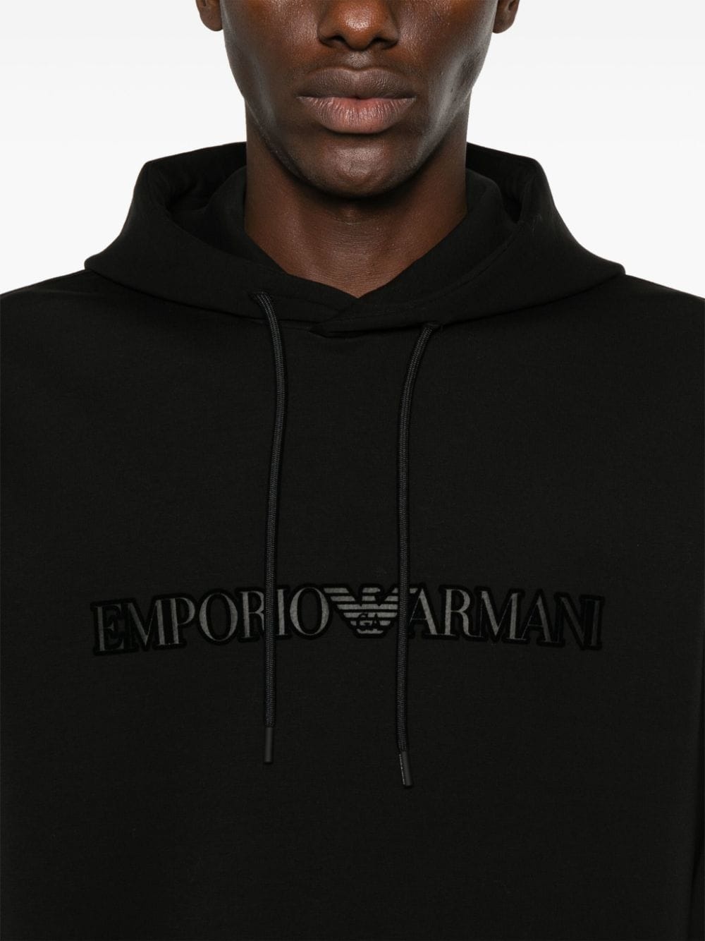 logo-embroidered hoodie - 5