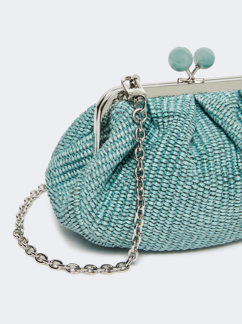 PALMAS Small raffia-effect Pasticcino Bag - OIL 4