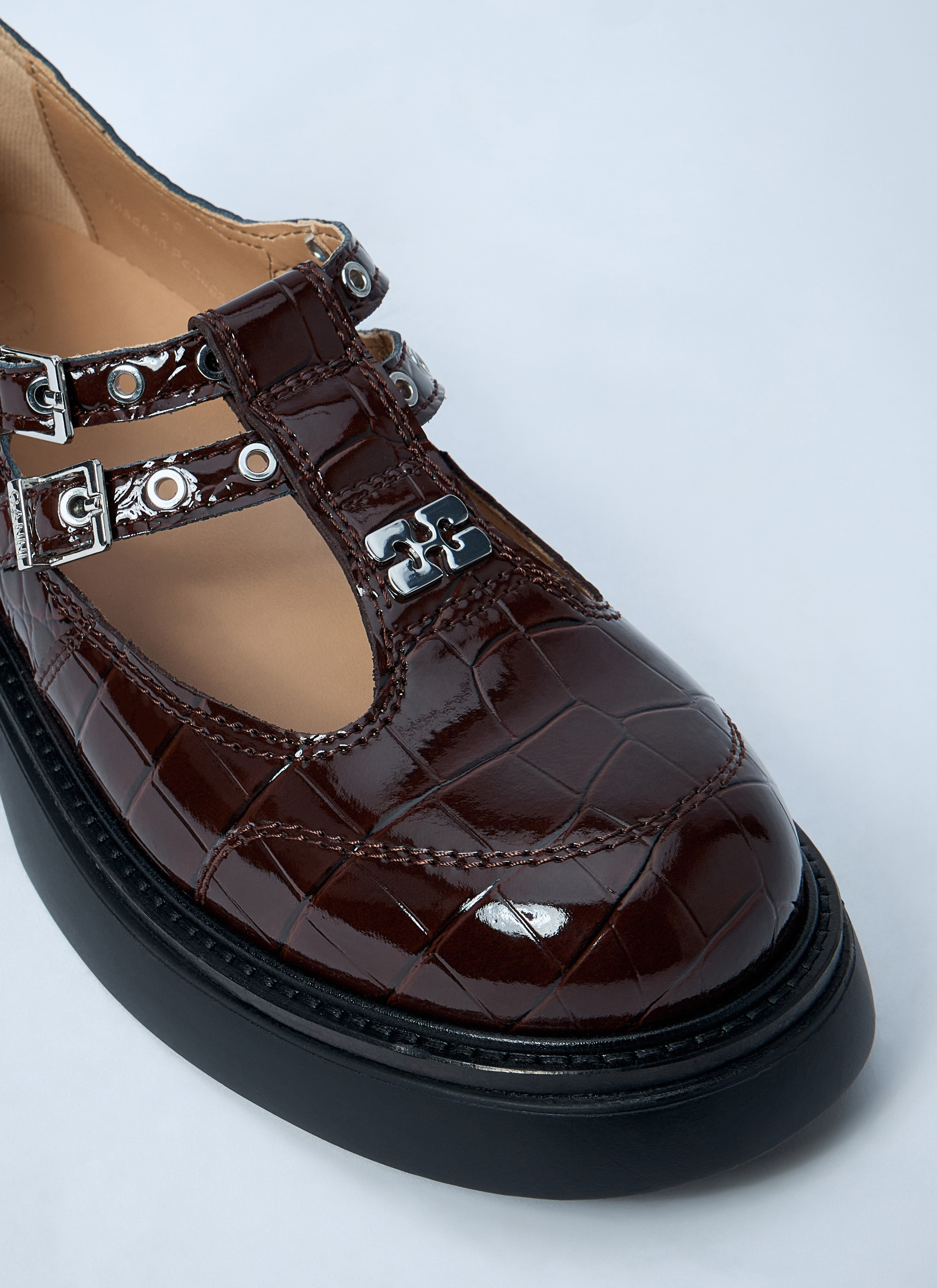Ganni Women Butterfly Mary Jane Shoes - 3