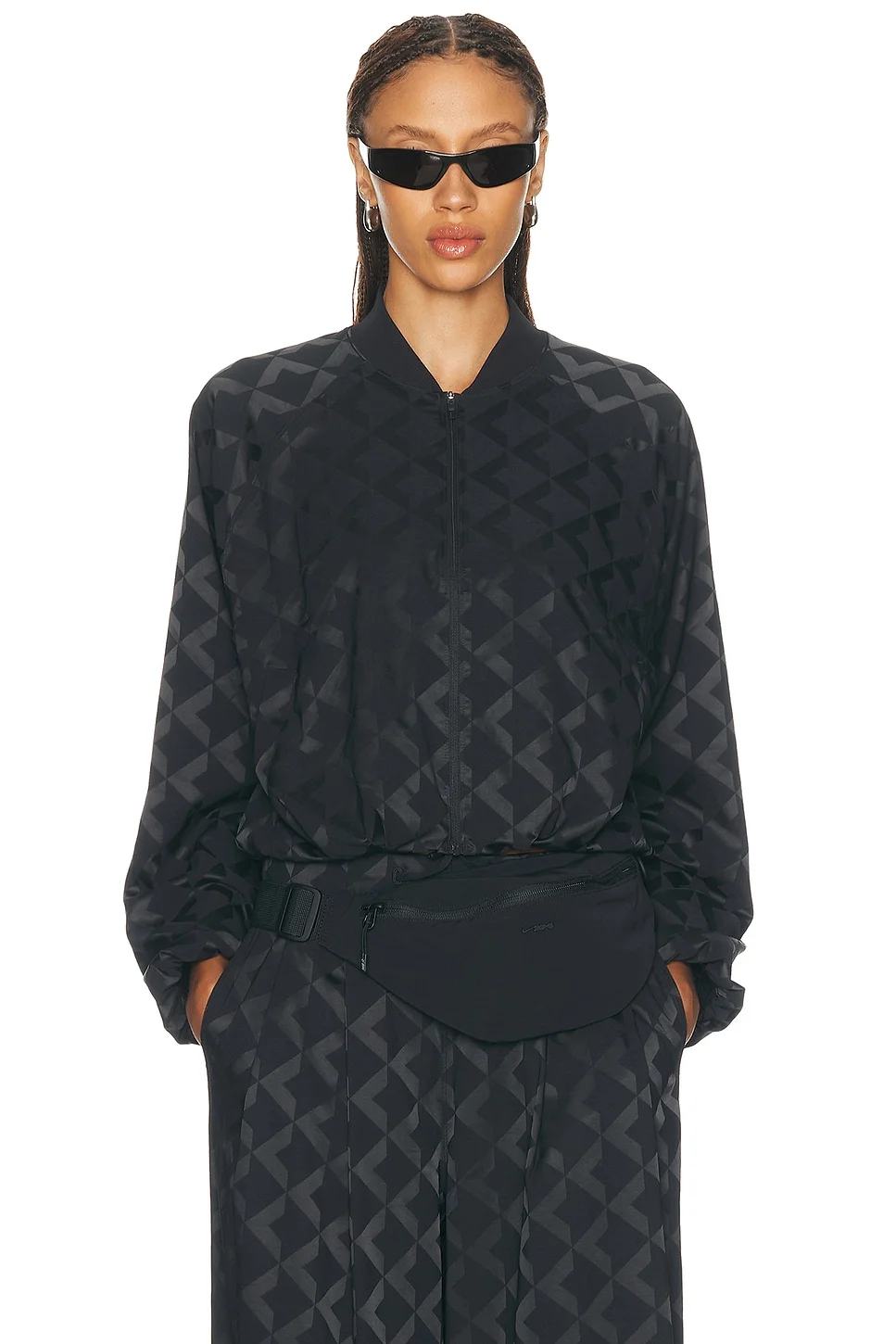 Monogram Satin Track Jacket - 1