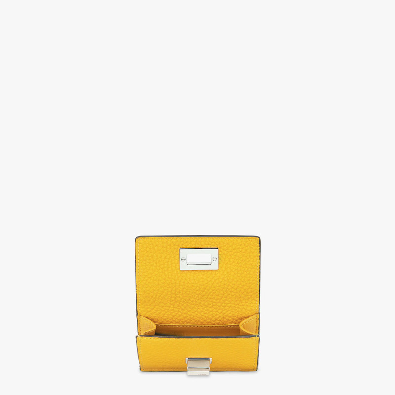 FENDI Compact, tri-fold Peekaboo Selleria wallet with large internal banknote compartment and three concea outlook