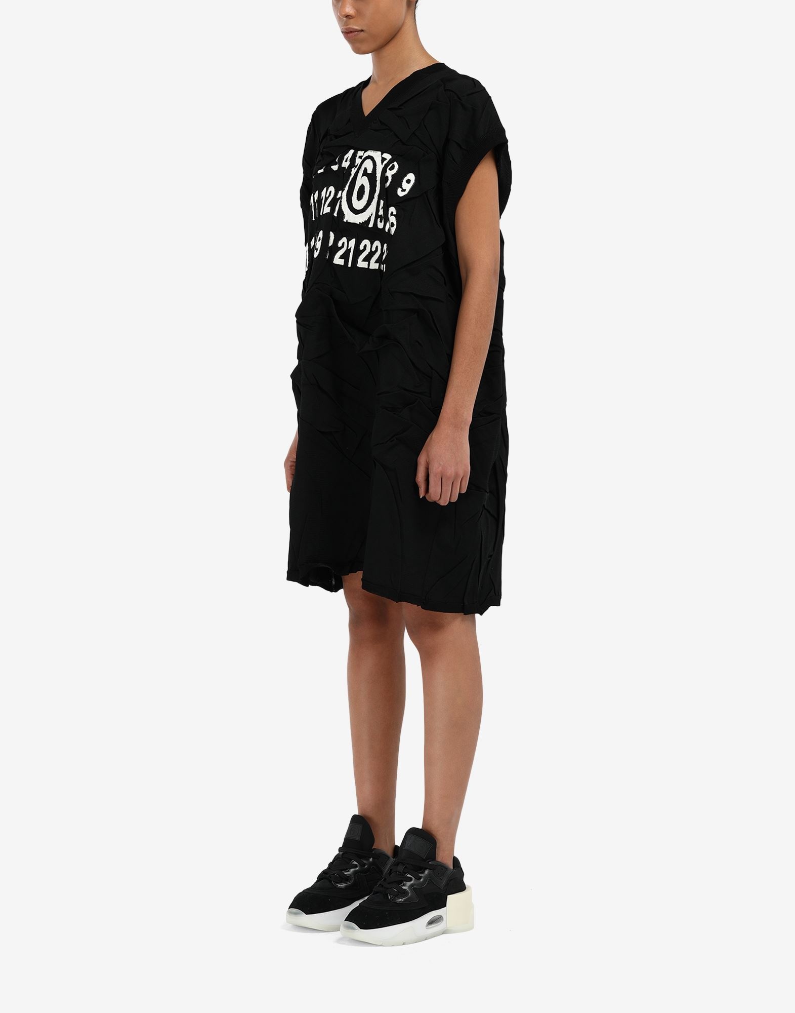 Crushed logo sweatshirt dress - 5