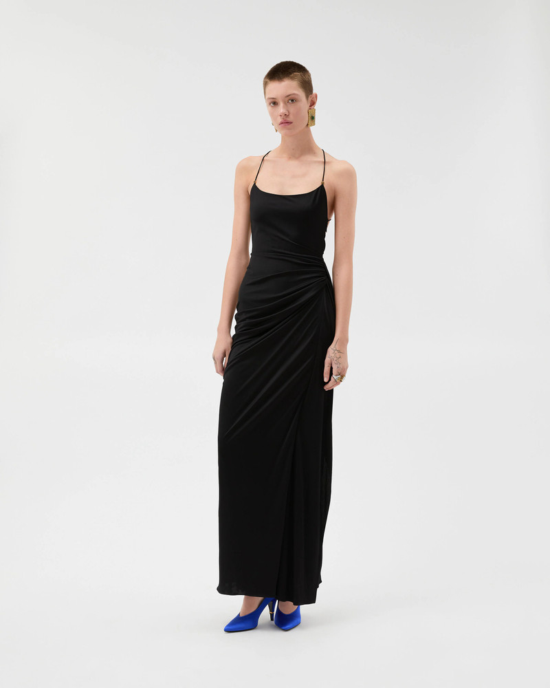 VERSACE Draped Viscose Liquid Jersey Gown outlook