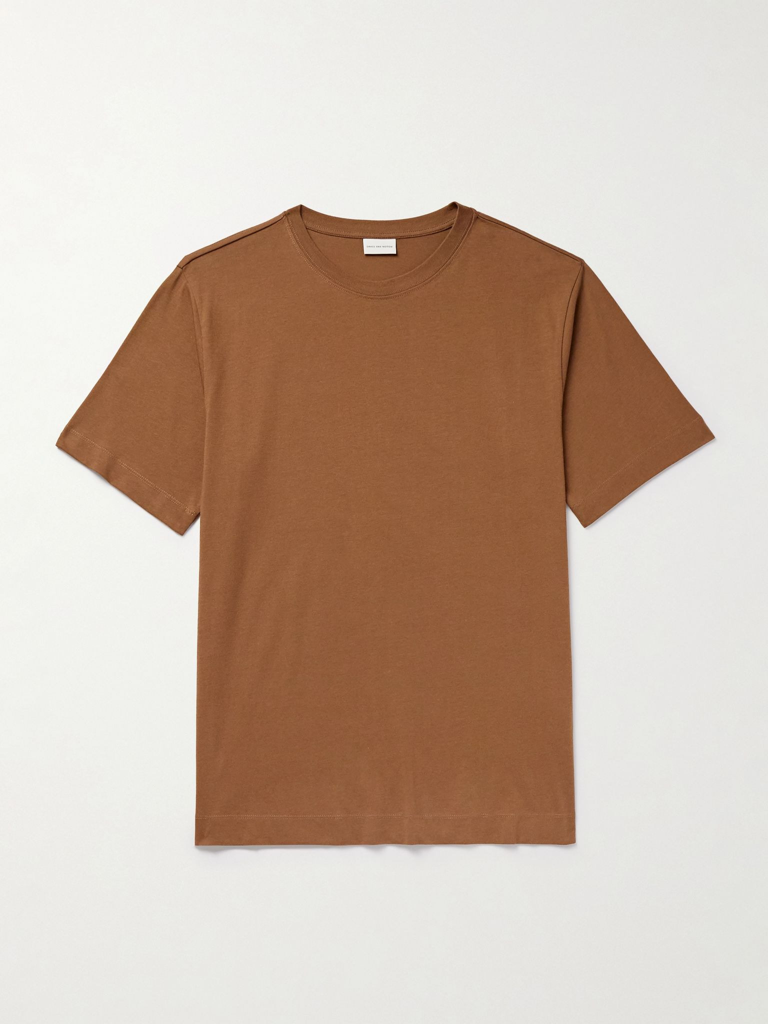 Cotton-Jersey T-Shirt Brown - 1