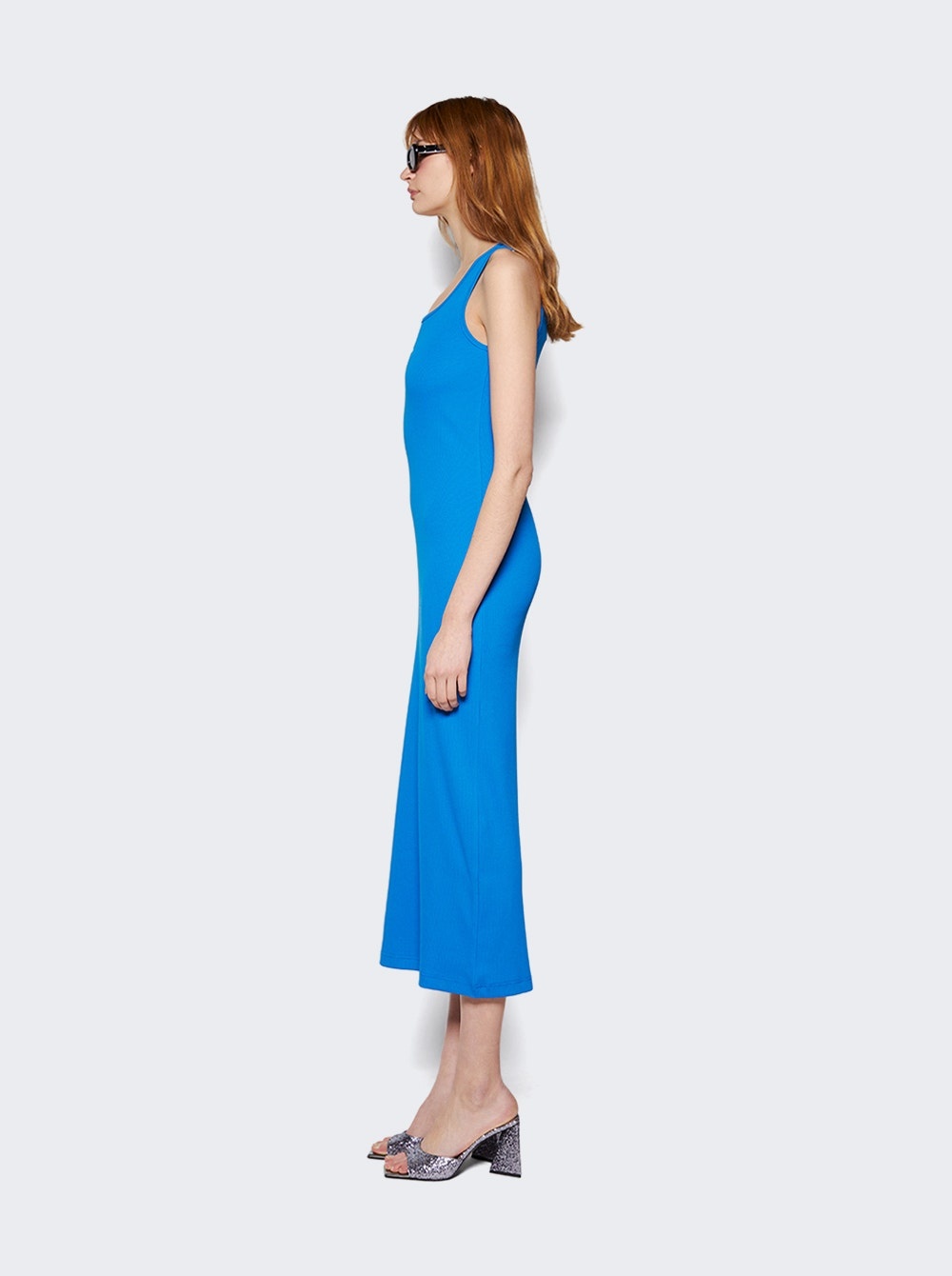 Ribbed Tank Dress Moroccan Blue - 4