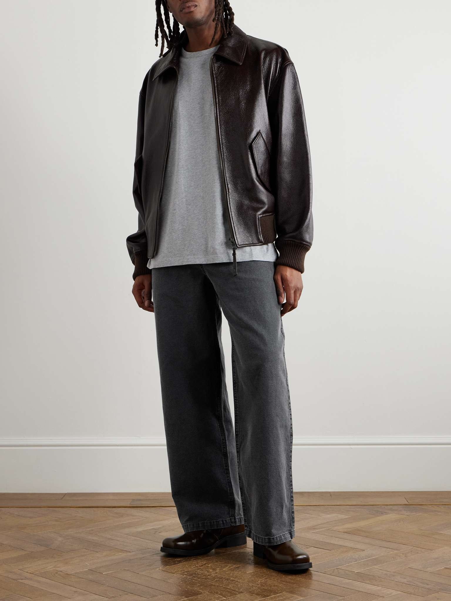 Stern Straight-Leg Belted Cotton and Linen-Blend Canvas Trousers - 2