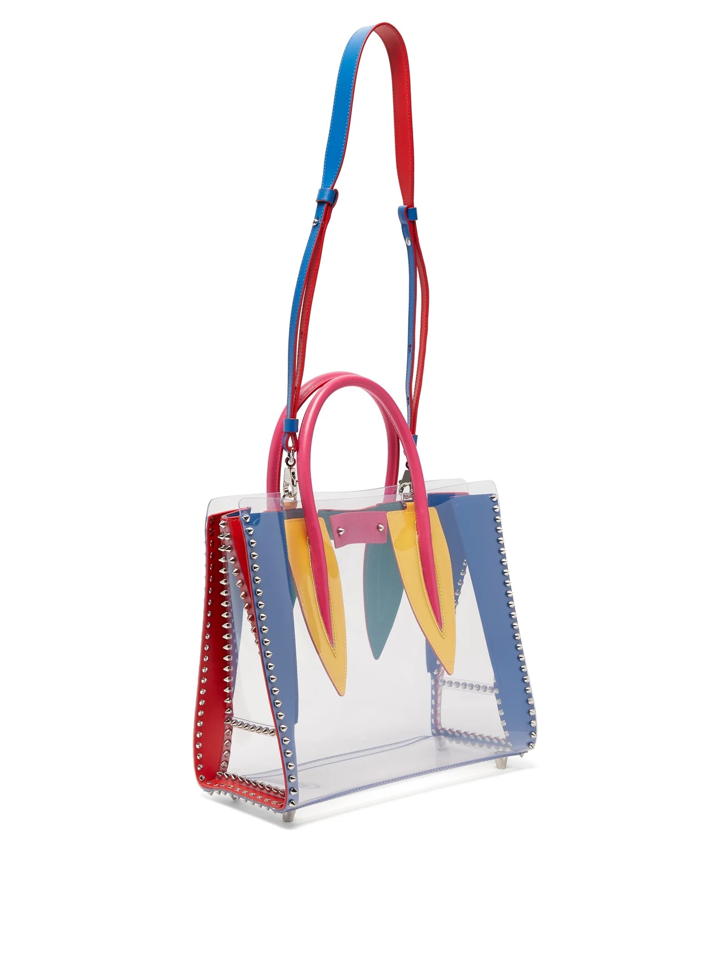 Paloma medium PVC and leather tote bag - 4