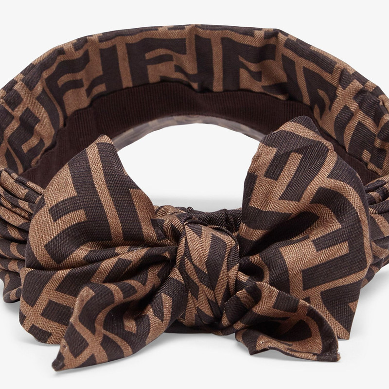 FENDI Brown twill visor outlook