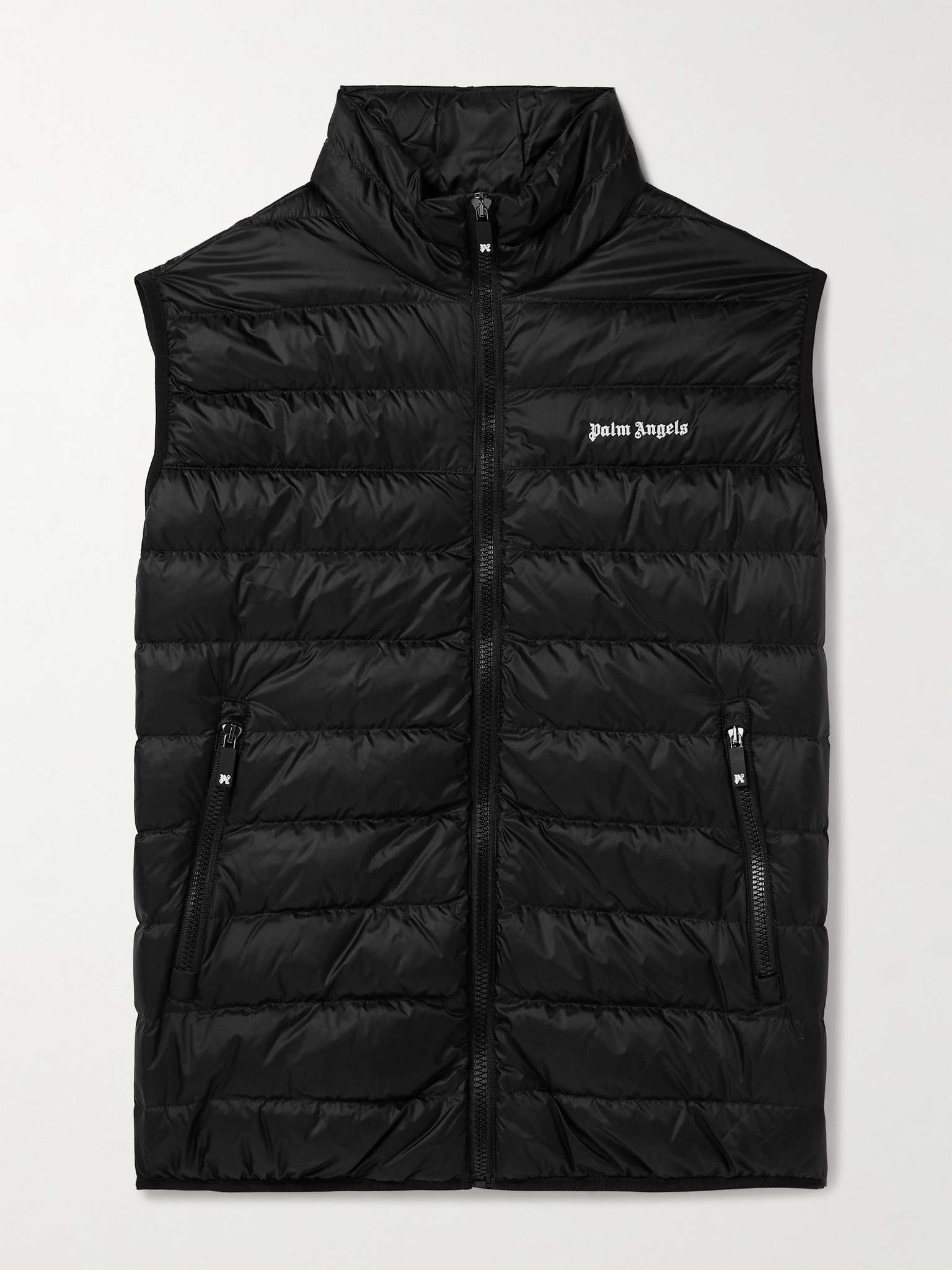Logo-Embroidered Quilted Shell Down Gilet - 1