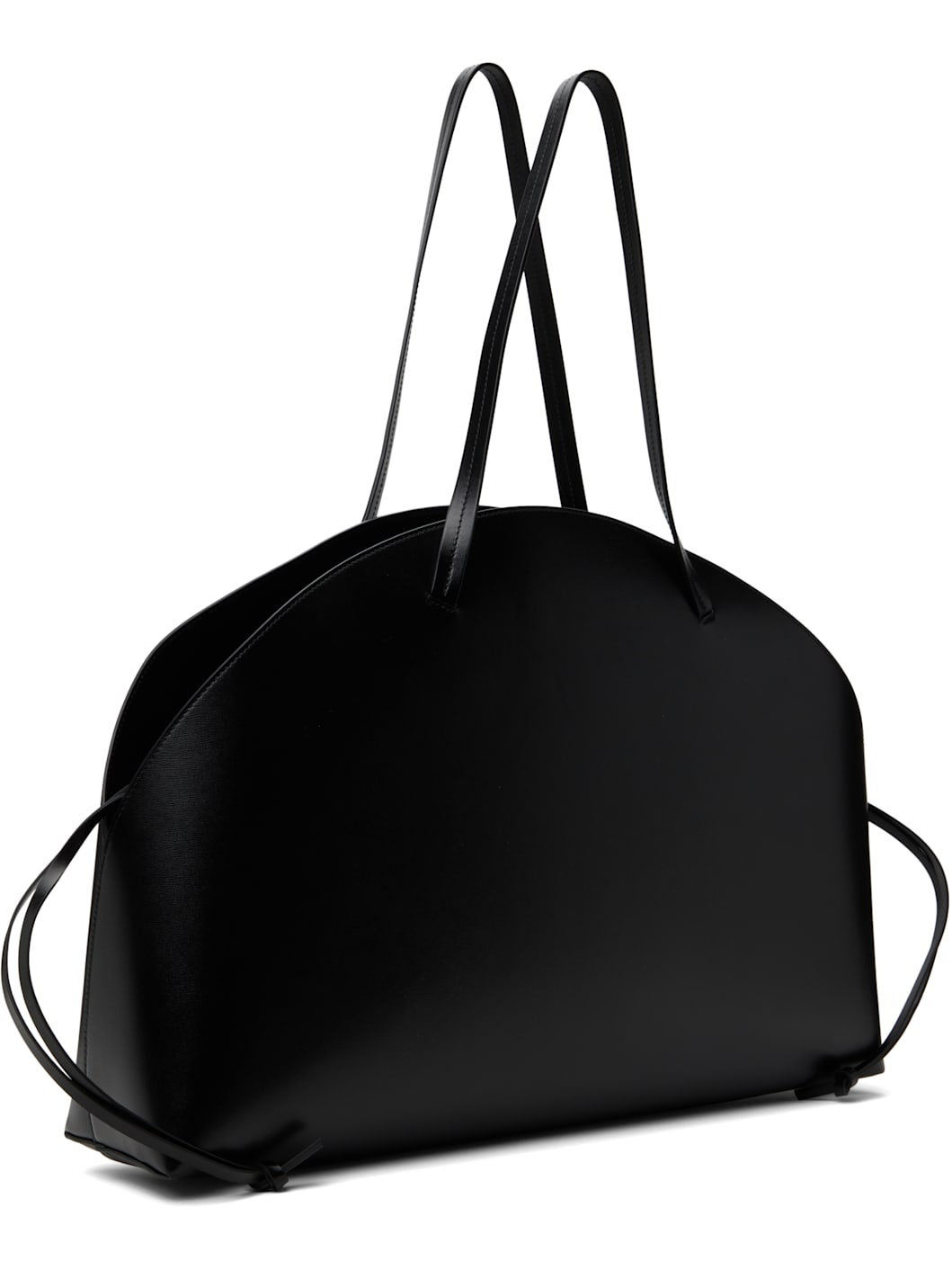 Black Curve Shoulder Large Bag - 3