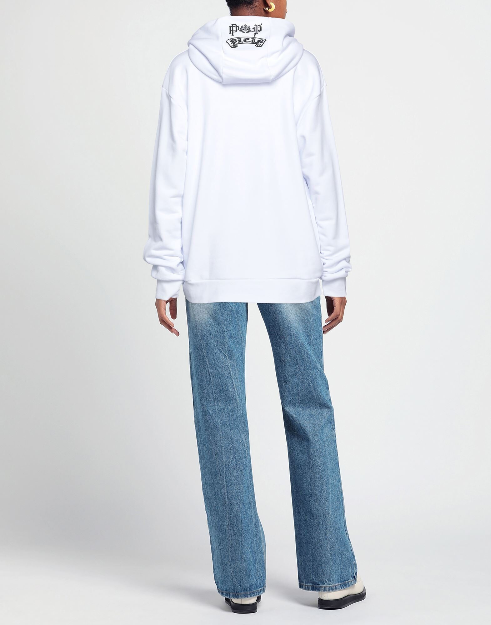 White Women's Hooded Sweatshirt - 3