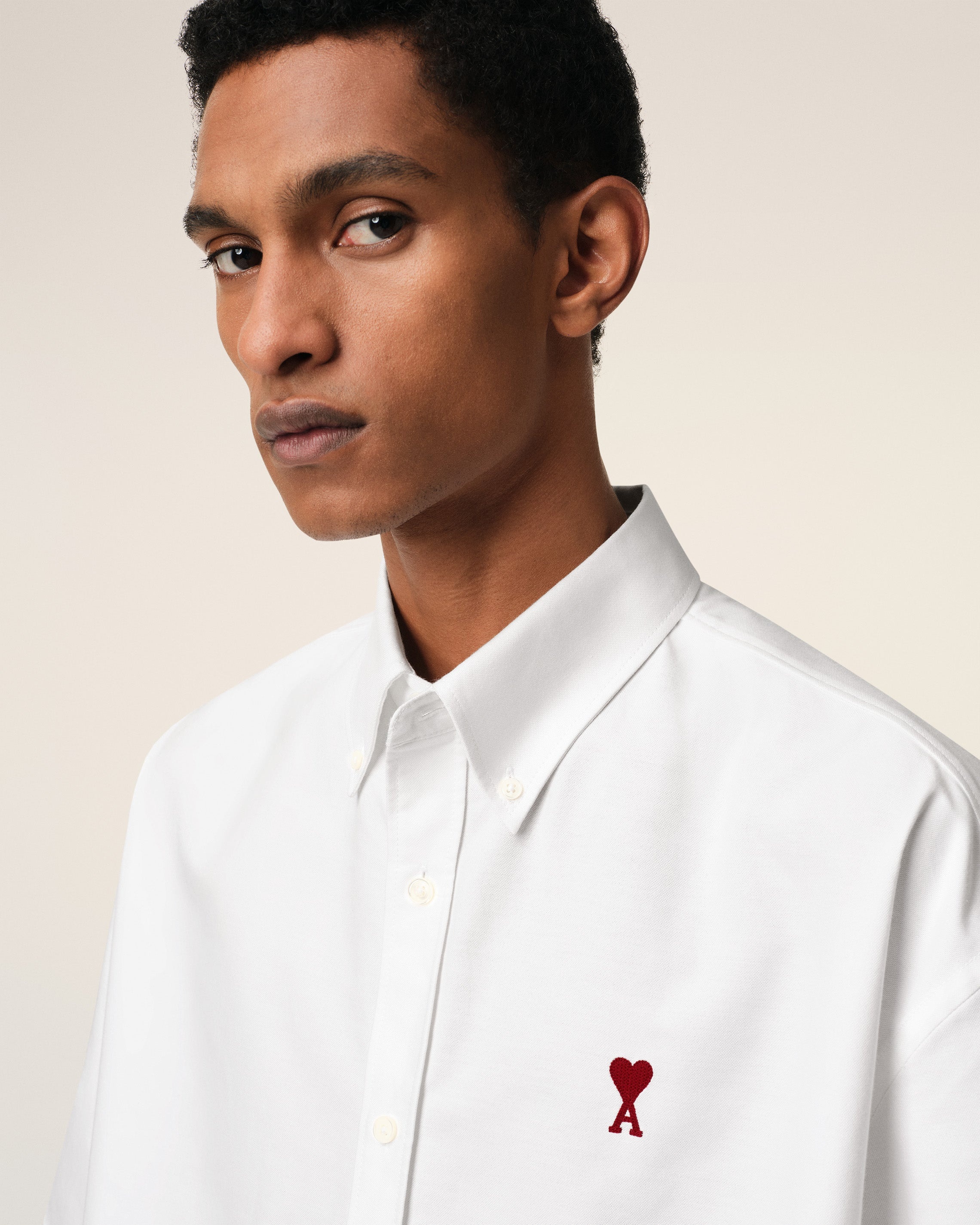 WHITE COTTON BOXY FIT SHORT SLEEVES SHIRT - 4