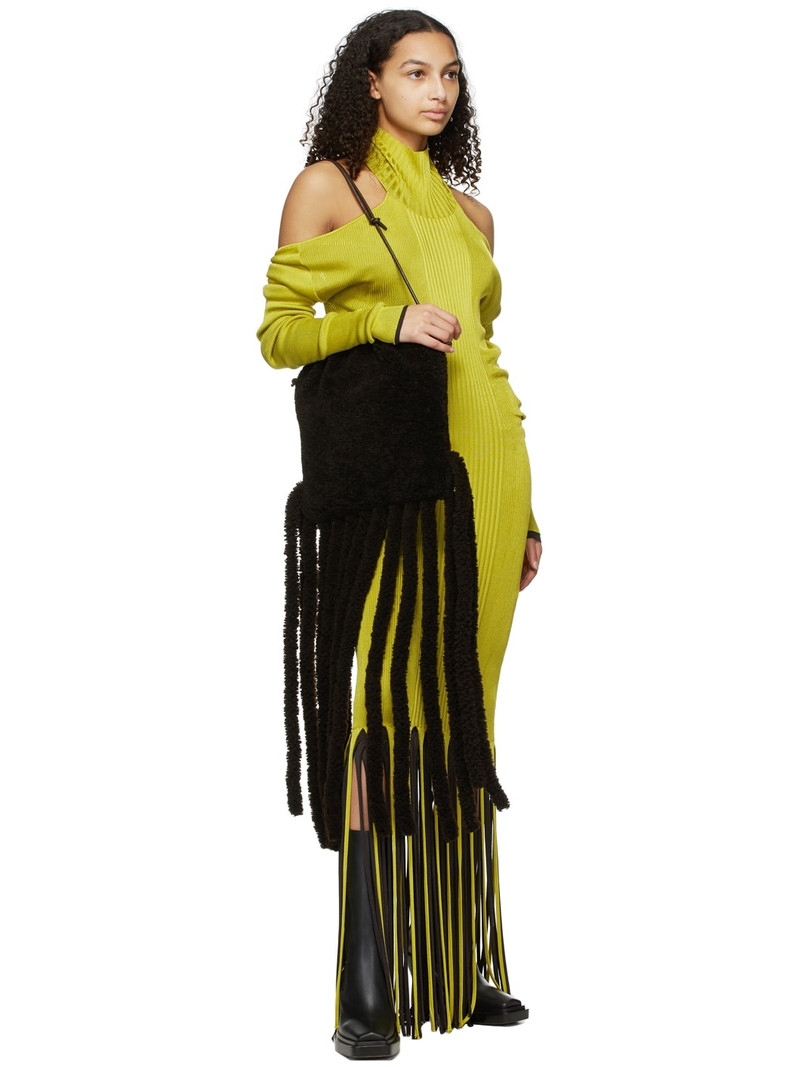 Bottega Veneta Brown Shearling 'The Fringe' Bag outlook