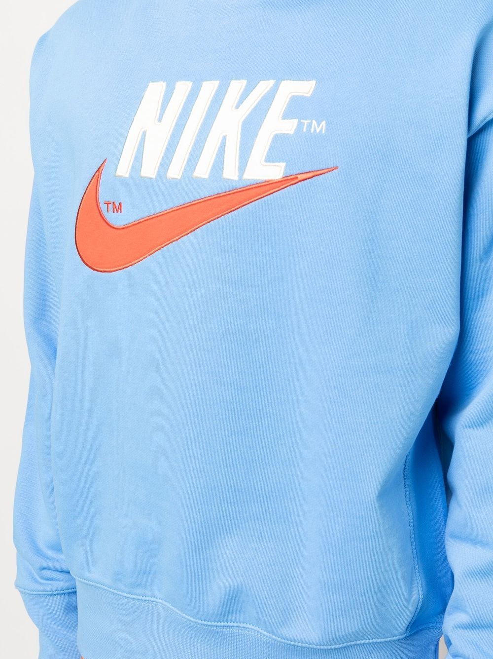 swoosh-logo print sweatshirt - 5