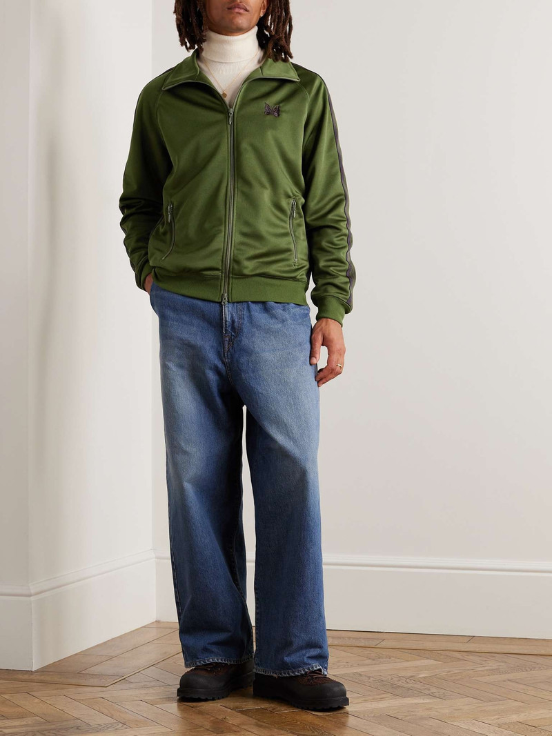 NEEDLES Webbing-Trimmed Logo-Embroidered Tech-Jersey Track Jacket outlook